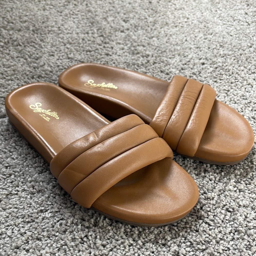Seychelles Women's Tan Slide Sandals